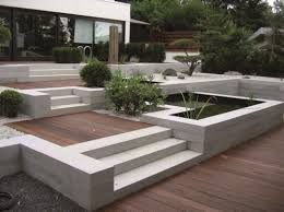Terrace Stairs Block Steps Natural Stone Granite Gray In Lubeck Modern Backyard Landscaping Diy Backyard Landscaping Outdoor Gardens Design