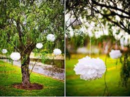 Ceremony Under The Trees Decor Ideas Weddingbee Outdoor Wedding Decorations Wedding Tissues Rustic Farm Wedding