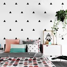 Black And White Wall Art Design Nordic Style Living Room Bedroom Tv Backdrop Wallpaper Modern Art Designs Black White Lattice Triangle Pattern Decor Wall Paper Kids Room Wall Decals Nordic Style Living Room Nursery Room Decor
