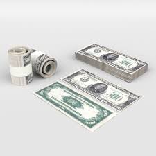 500 Us Dollars 3d Model Cgtrader Cagatay Cetin In 2020 3d Model Us Dollars Uv Mapping