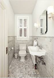 Best small narrow bathroom ideas from 25 narrow bathroom designs decorating ideas.source image: Shutter Powder Room Tile Powder Room Small Narrow Bathroom