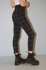 Aesthetic Black And White Plaid Pants Outfit Jane Pants Pants Bottoms Clothing Hipster Outfits Aesthetic Clothes 90s Fashion Outfits