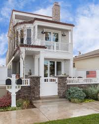 Built Custom Homes Industrial Cape Cod Huntington Beach Ca Beach House Exterior Exterior House Colors Cape Cod Exterior