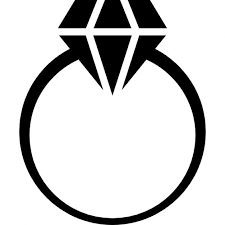 Black And White Engagement Ring Clipart Pin On Kolca