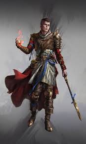 Warlock By Hubbletea Spellsword Eldritch Knight Spear Magic Man Male D D Pathfinder Dnd Fant Dungeons And Dragons Characters Warlock Dnd Character Art