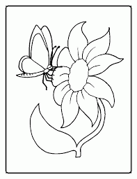 This coloring sheet will look beautiful. Free Coloring Pages Flowers And Butterflies Coloring Home
