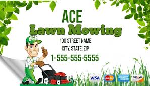 Business card maker for landscape partners. Lawn Care Business Card Template Postermywall