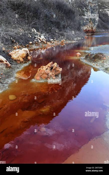 Blood Red Pools on Blast Beach, Durham Heritage Coast, Seaham, County  Durham, UK Stock Photo - Alamy
