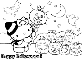 A few boxes of crayons and a variety of coloring and activity pages can help keep kids from getting restless while thanksgiving dinner is cooking. Transmissionpress Hello Kitty Happy Halloween Coloring Pages Coloring Library