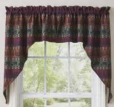 rustic cabin kitchen curtains