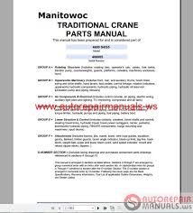 Manitowoc 4600 S4 Operators Manual