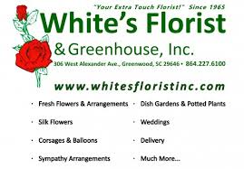 Winds variable at 7 to 11 mph (11.3 to 17.7 kph) (11.3 to 17.7 kph). White S Florist Greenhouse Voted Greenwood S Favorite Florist Since 1965