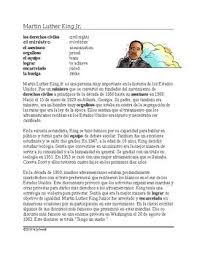 Biografia De Martin Luther King Jr Martin Luther King Jr Biografia Mlk Spanish Biography Martin Luther King Jr Martin Luther King King Jr