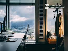 Inscription on blurred office background. Realistic Virtual Backgrounds Office Loft 10 Real Apartment Backgrounds For Your Zoom Video Calls Apartmentguide Com We Are Proud To Present The Brand New Office Loft Presentation Pack