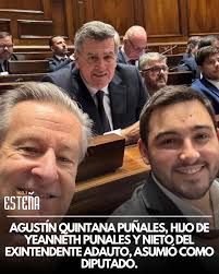 Más rochenses en el Parlamento, Agustín Quintana Puñales, hijo de Yeanneth  y nieto del exintendente Adauto Puñales, asumió la banca en Diputados por  el Partido Colorado. El joven rochense expresó su agradecimiento