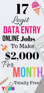 17 Best Data Entry Online Jobs Work From Home For Everyone Online Jobs Online Side Jobs Data Entry Jobs
