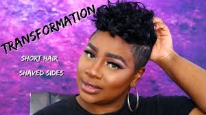 Your hair is short but you would like to style a mohawk? Short Hair Shaved Sides Transformation Youtube