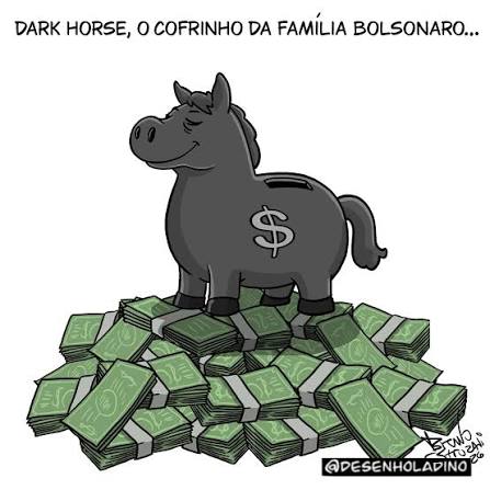 Cofrinho de porquinho é para os fracos… #bolsonaronacadia #flaviorachadinha #darkhorse #charge #desenholadino
