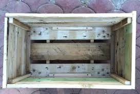Bac a fleur en palette. Creer Une Jardiniere Avec Une Palette De Bois Cote Maison