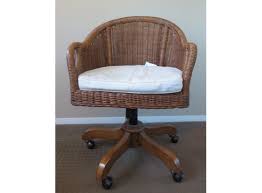 Maybe you would like to learn more about one of these? Pottery Barn Wingate Rattan Swivel Desk Chair Retail 600 571615 Auctionninja Com