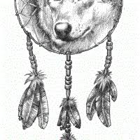Maybe you would like to learn more about one of these? Severe White Wolf Face In The Dream Catcher Tattoo Design Tattooimages Biz