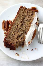 Skinny Banana Cake With Maple Frosting Baker By Nature Recipe Healthy Sweets Recipes Banana Cake Healthy Cake