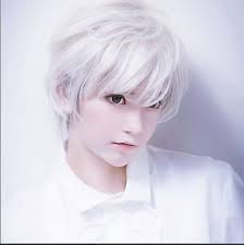Anime Silver White Short Straight Men S Silver White Cosplay Wig Costume Party Anime Hair Short White Hair Anime Wigs