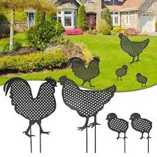 Check out our outdoor garden decorations selection for the very best in unique or custom, handmade pieces from our garden decoration shops. Garden Decoration Outdoor Garden Backyard Lawn Stakes Metal Hen Yard Decor Gift Buy At A Low Prices On Joom E Commerce Platform