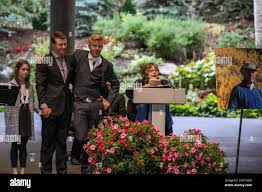 Vi Brown, Byron Brown's wife, speaks at his memorial Friday, Sept. 29, at  Gerald R. Ford Amphitheater in Vail, Colo. Brown was a pioneer is helping  Vail become what it is today. (