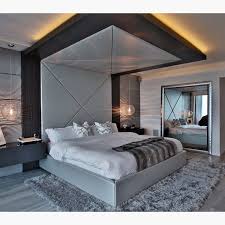 The patterned wallpaper on the ceiling adds visual interest to the neutral nursery. 100 Bedroom Ceiling Design Ideas In 2021 Ceiling Design Bedroom False Ceiling Design Ceiling Design Bedroom