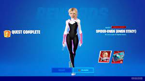 How To Get Spider-Gwen (Gwen Stacy Style) FREE In Fortnite! Unlock Swing  Into Action Loading Screen - YouTube
