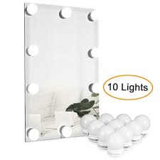 Waneway Vanity Lights For Mirror Diy Hollywood Lighted Makeup Vanity Mirror With Dimmable Lights St Mirror With Lights Dressing Table Vanity Hollywood Lights