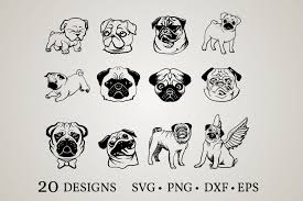 Download Pug Bundle Graphic By Euphoria Design Creative Fabrica PSD Mockup Templates