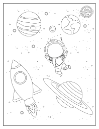 The set includes facts about parachutes, the statue of liberty, and more. Educational And Fun Space Coloring Pages Kids Activities Blog