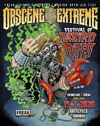 V trutnovském areálu na bojišti v neděli končí festival metalové a extrémní hudby obscene extreme. Obscene Extreme Festival Of Weird Riffs Wednesday July 15th Oef Europe
