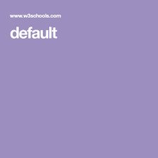 Default Css Tutorial Php Tutorial Html Tutorial
