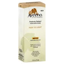 Aveeno Active Naturals Positively Radiant Tinted Moisturizer Spf 30 Fair To Light Shop Body Lotion At H E B