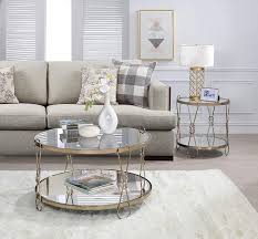 +a sturdy, yet contemporary table+sits a large amount of people. Amazon Com Acme Zekera Coffee Table Champagne Mirrored Furniture Decor