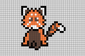 Red Panda Pixel Art Pixel Art Lego Art Art