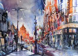 1961 geboren in salzburg 1988 beginn der druckgrafischen arbeit in der radierwerkstatt marianne schenk, freilassing leitung von aquarellseminaren watercolour seminars. Knightsbridge London By Bernhard Vogel Watergate Street Gallery