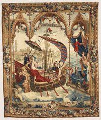 Sailing Tapestry The Empress Sailing From The Story Of The Emperor Of China Series Beauvais Tapestry Manufactory Medieval Tapestry Antique Artwork Tapestry