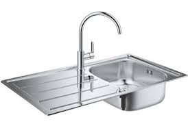 grohe evier k200 et mitigeur monocommande bau edge egouttoir inox evier evier cuisine