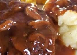 Form into 4 to 6 oval patties, and then make lines across the patties to give them a steak appearance. Chef John S Salisbury Steak Recipe