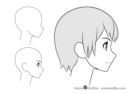 How to draw an anime torso and breasts. How To Draw Anime Facial Expressions Side View Animeoutline