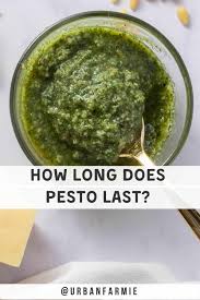 how long is pesto good for