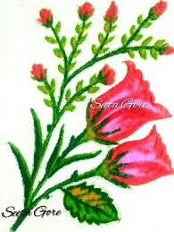 My Rangoli My Art Simple Flower Rose Rangoli 30 Flower Rangoli Rangoli Designs For Competition Rangoli Designs