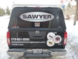 This offers peace of mind to our trained staff, customers and the general public. Sawyer Pest Management Inc Opening Hours 579 Rosecliffe Terr London On