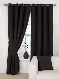 Black White And Blue Curtains Luxurious Black Curtain For Living Room Black Curtain With White Sofa And Black Cushion Living Room White Curtains Living Room Black Curtains