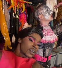 Meet my Drag child Lisa Hare aka Ben Dover Jackson. ❤️❤️ a former MX Ohio  Gay Pride 🏳️‍🌈… Why did I add them to the Jackson family? Welp they  remind me a