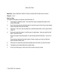 Go fish is a great kids activity and learning game about numbers, patterns and pairs. Tens Go Fish